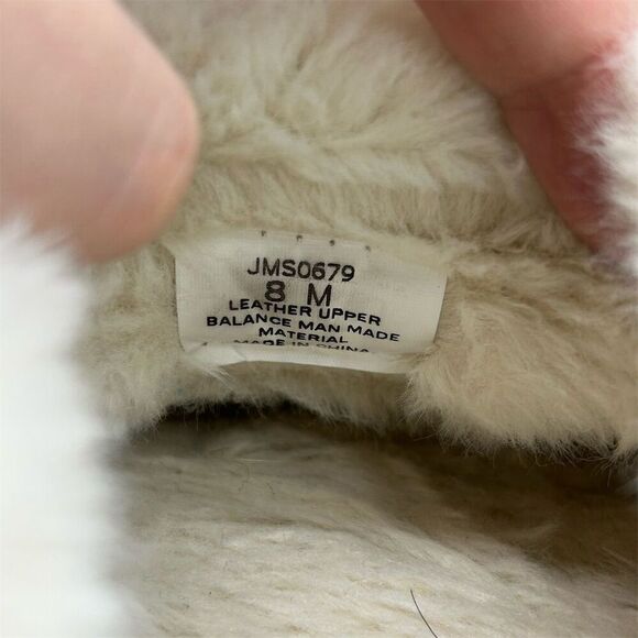 Clarks Women's Beige White Faux Fur Lined Clog Slippers Size 8 M Casual Slip On - Picture 12 of 13